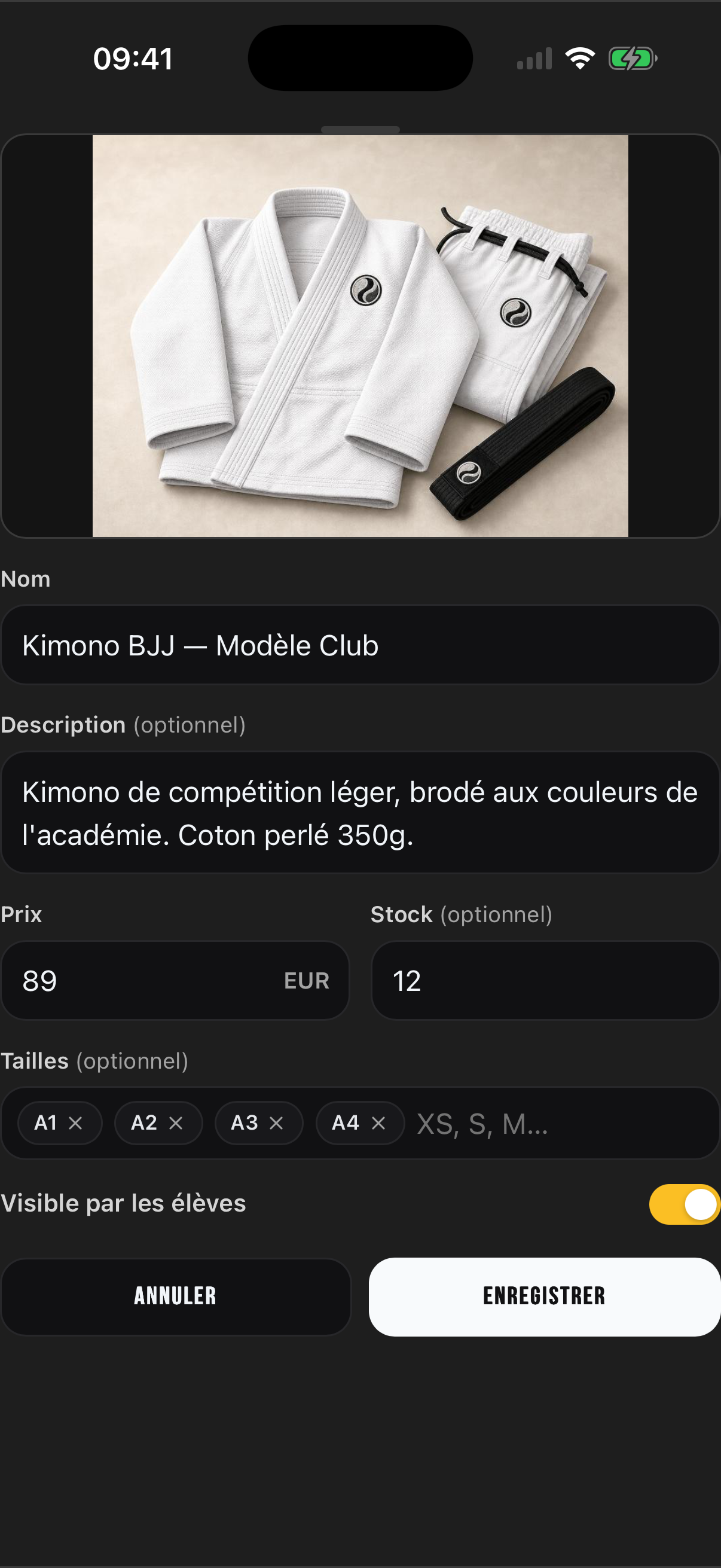 Une boutique simple à tenir à jour